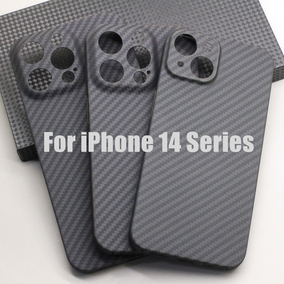 Ốp Điện Thoại Bằng Sợi Carbon Siêu Mỏng Cho iPhone 14 13 12 11 Pro Max 14 Plus 13