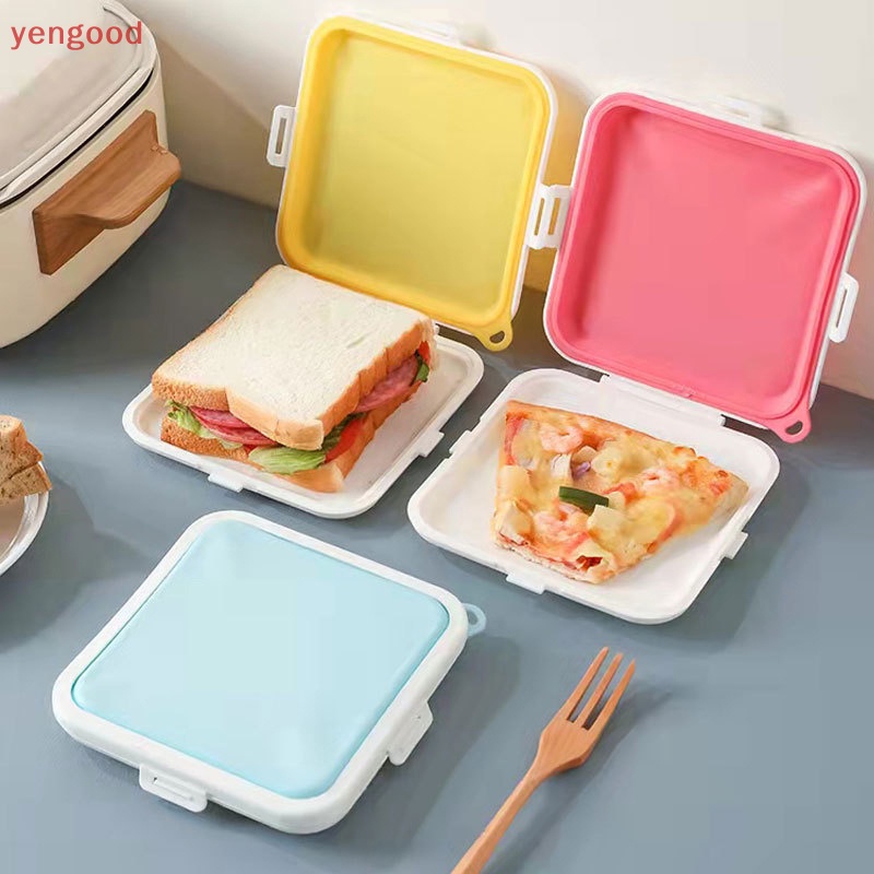 Hộp Đựng Bánh Mì Sandwich Bằng Silicon Tái Sử Dụng Tiện Lợi Ốp