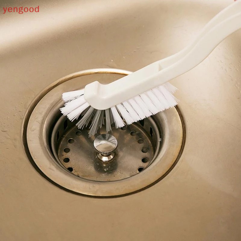 (YGD) Bàn Chải Cong Chà Rửa Nhà Bếp / Phòng Tắm Tay Cầm Cong