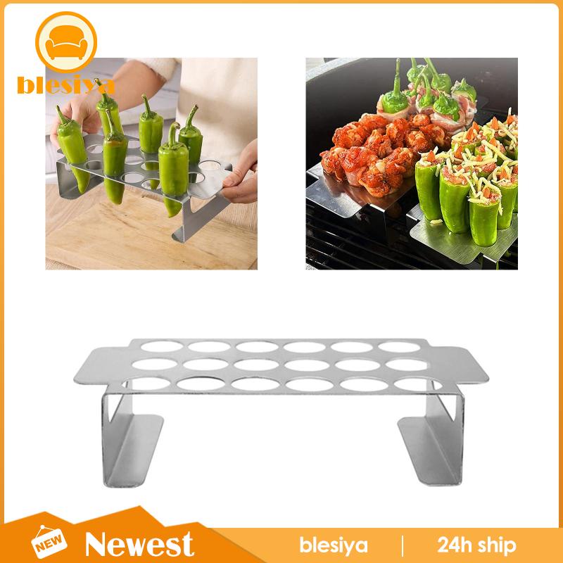 Vỉ Nướng BBQ 18 Lỗ Bằng Thép Không Gỉ Trọng Lượng Nhẹ