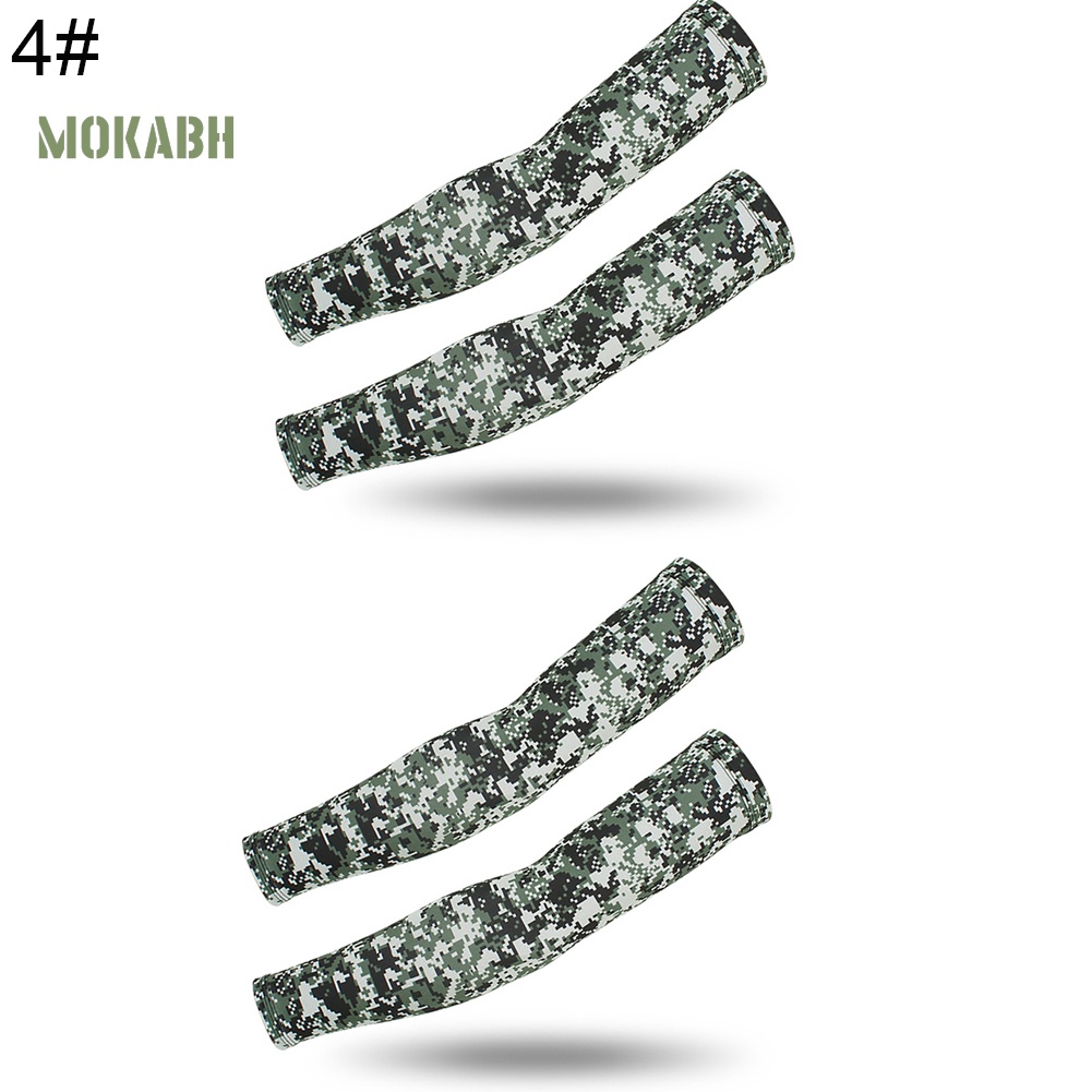 Set 2 Cặp Găng Tay Chống Nắng Và Tia UV Họa Tiết Rằn Ri Phong Cách Thể Thao Cho Nam Và Nữ