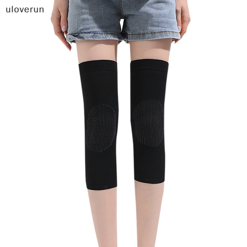 1 Cặp Đệm Bảo Vệ Đầu Gối Bằng Nylon Co Giãn Hỗ Trợ Luyện Tập Thể Thao