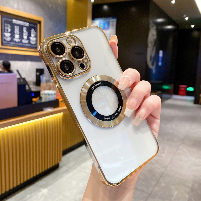 Ốp Điện Thoại Cứng Trong Suốt Siêu Mỏng Chống Sốc Chống Rơi Cho iPhone14 13 12 11 Pro Max 14 Plus