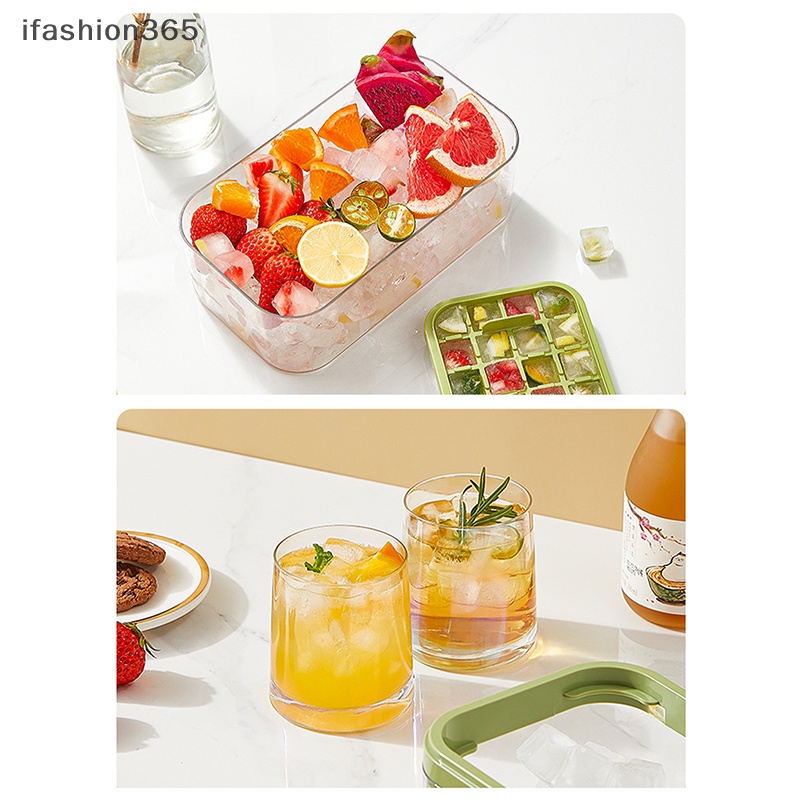 Khuôn Làm Đá 2 Trong 1 Dạng Nhấn Tiện Dụng Chất Lượng Cao