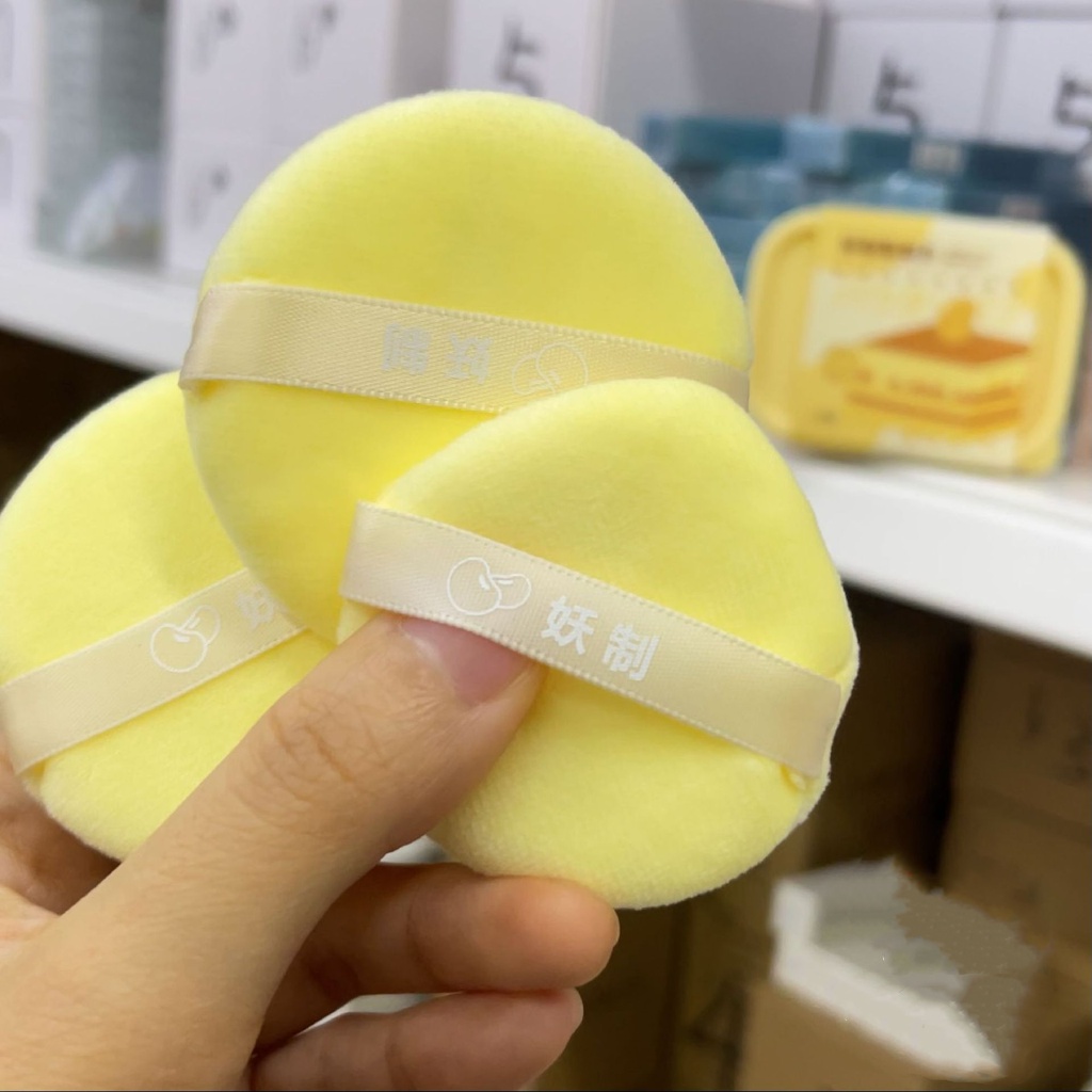 Mút Trang Điểm YAOZHI Mút Tán Kem BB Dạng Air Cushion Hình Quả Trứng / Nấm / Lòng Đỏ Không Phai