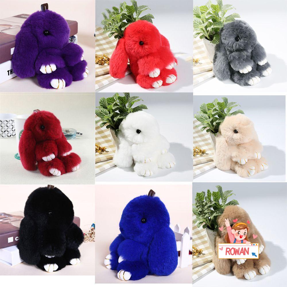 Móc Khóa Búp Bê Lông Thỏ ROWANS Rex Mới