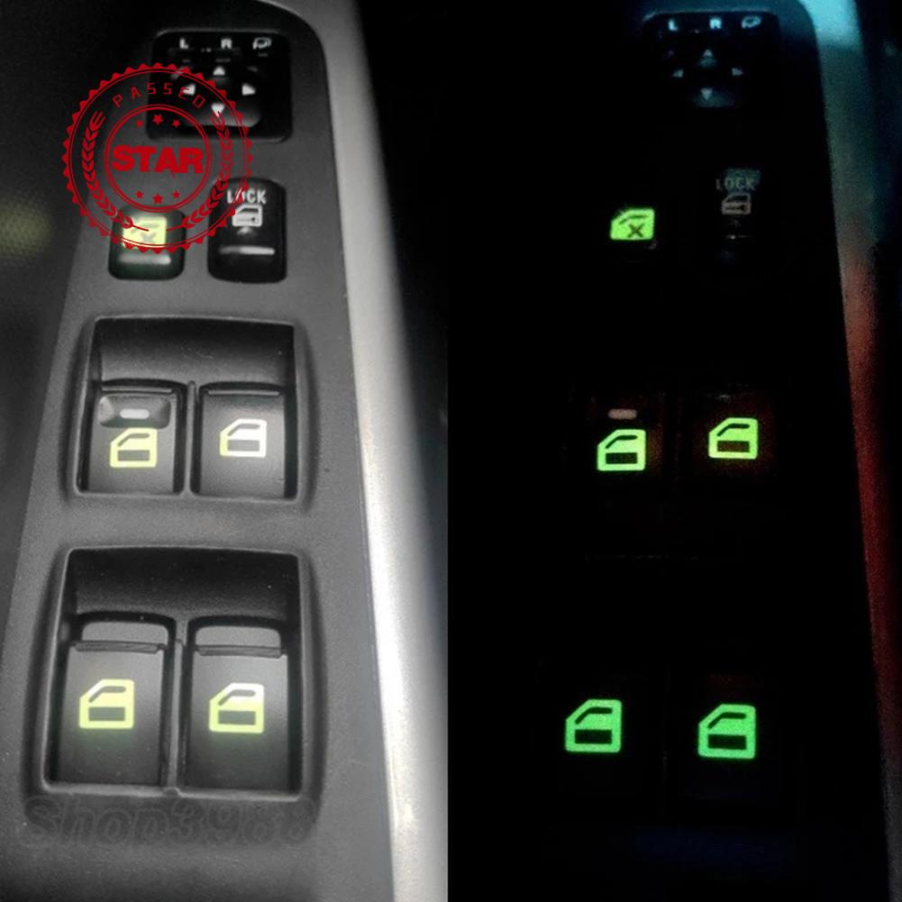 Miếng Dán Công Tắc Cửa Sổ Xe Hơi G1Z9 Màu Dạ Quang Tiện Dụng