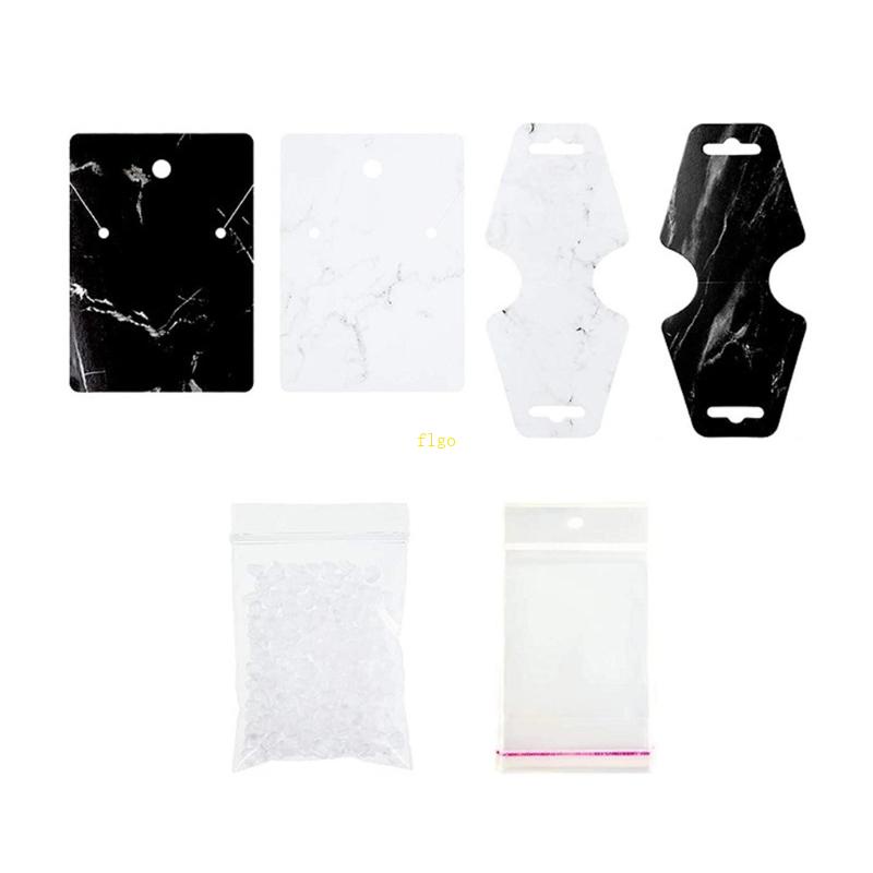 Set 800 Thẻ Trưng Bày Vòng cổ / Bông Tai Bằng Đá Cẩm Thạch Thân Thiện Với Môi Trường 8