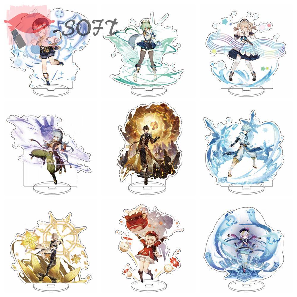 Bảng Hiệu Đứng Bằng Acrylic Mềm Mại Họa Tiết Hoạt Hình Trang Trí Bộ Sưu Tập Game