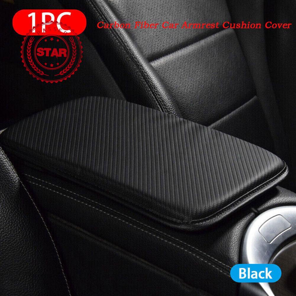 Đệm Da Sợi Carbon Lót Bệ Tỳ Tay Xe Hơi S0F4