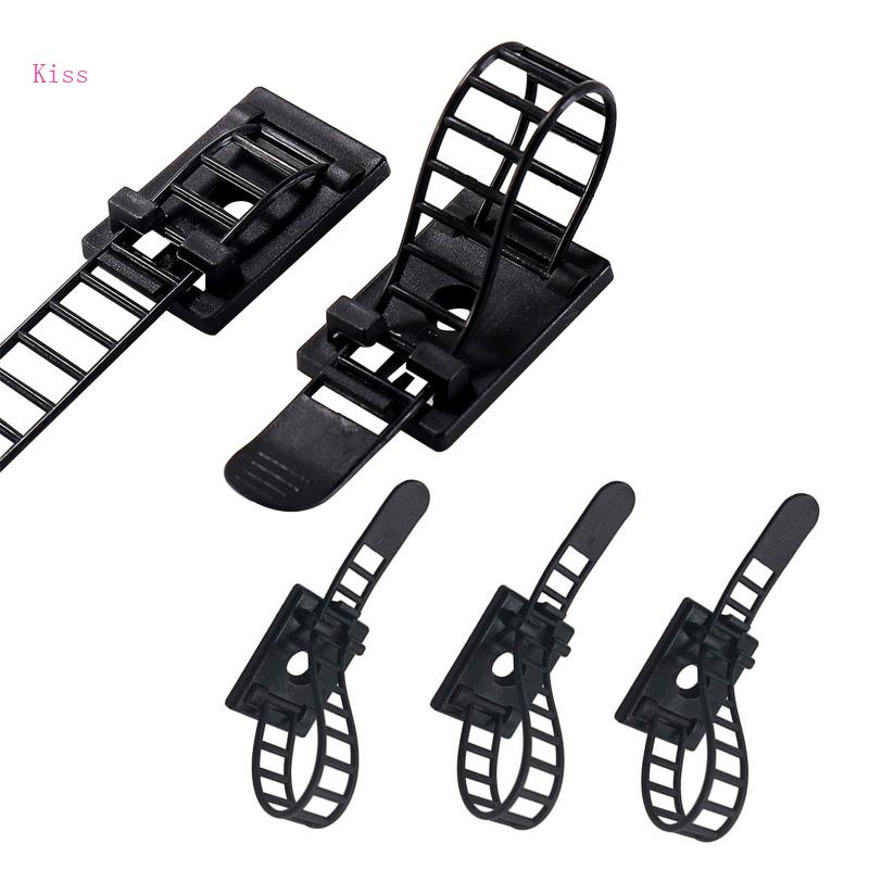 Set 100 Dây Quấn Dây Cáp Tự Dính Có Thể Điều Chỉnh Tiện Dụng