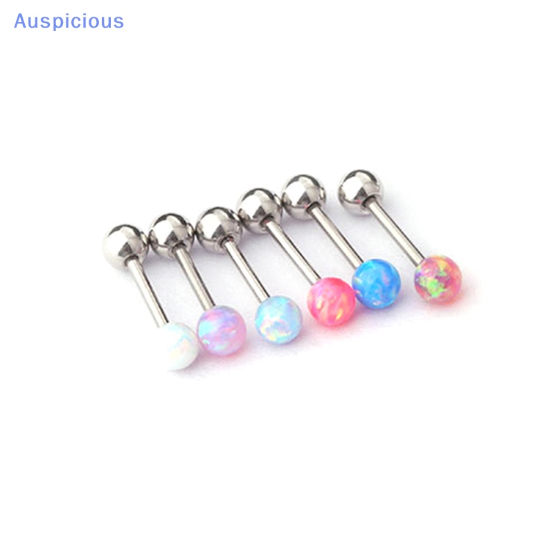 1 Khuyên Tai Dạng Xoắn Ốc Nhiều Màu Sắc Đính Đá Opal Cho Nữ