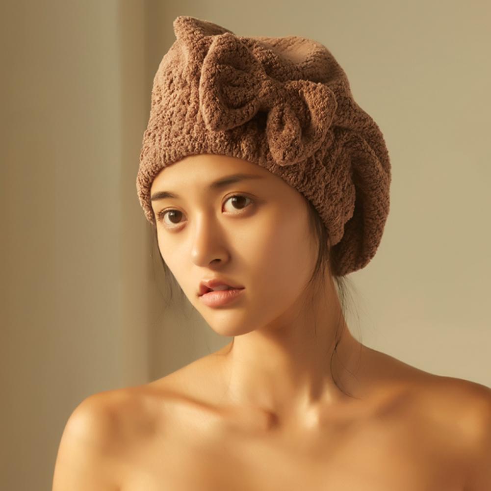 Mũ Trùm Đầu Làm Khô Tóc Nhanh Phong Cách Mới Cho Nữ O9C8