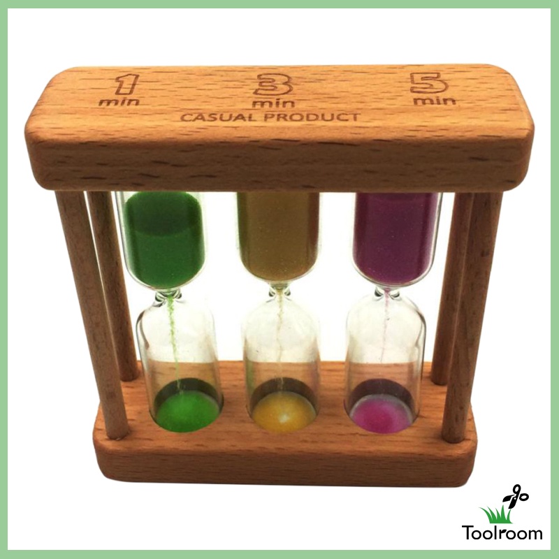 Đồng Hồ Cát Bằng Gỗ 1 + 3 + 5 Phút Độc Đáo Trang Trí Nhà Cửa