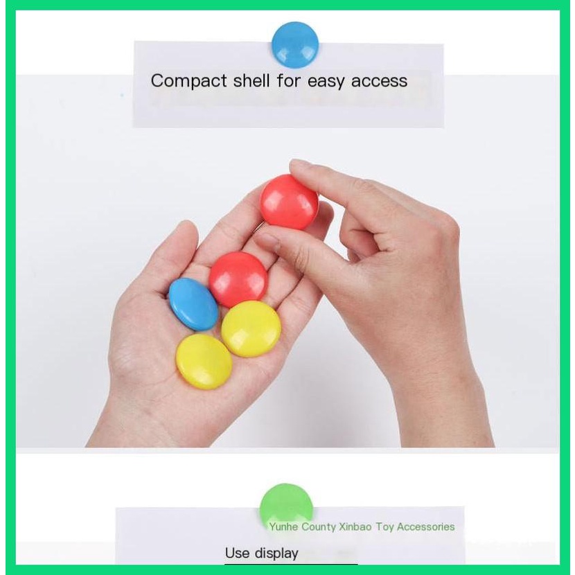 Kẹp Nam Châm Tròn 32mm Đa Năng Bằng Nhựa PP Bền Chắc Có Thể Tái Sử Dụng