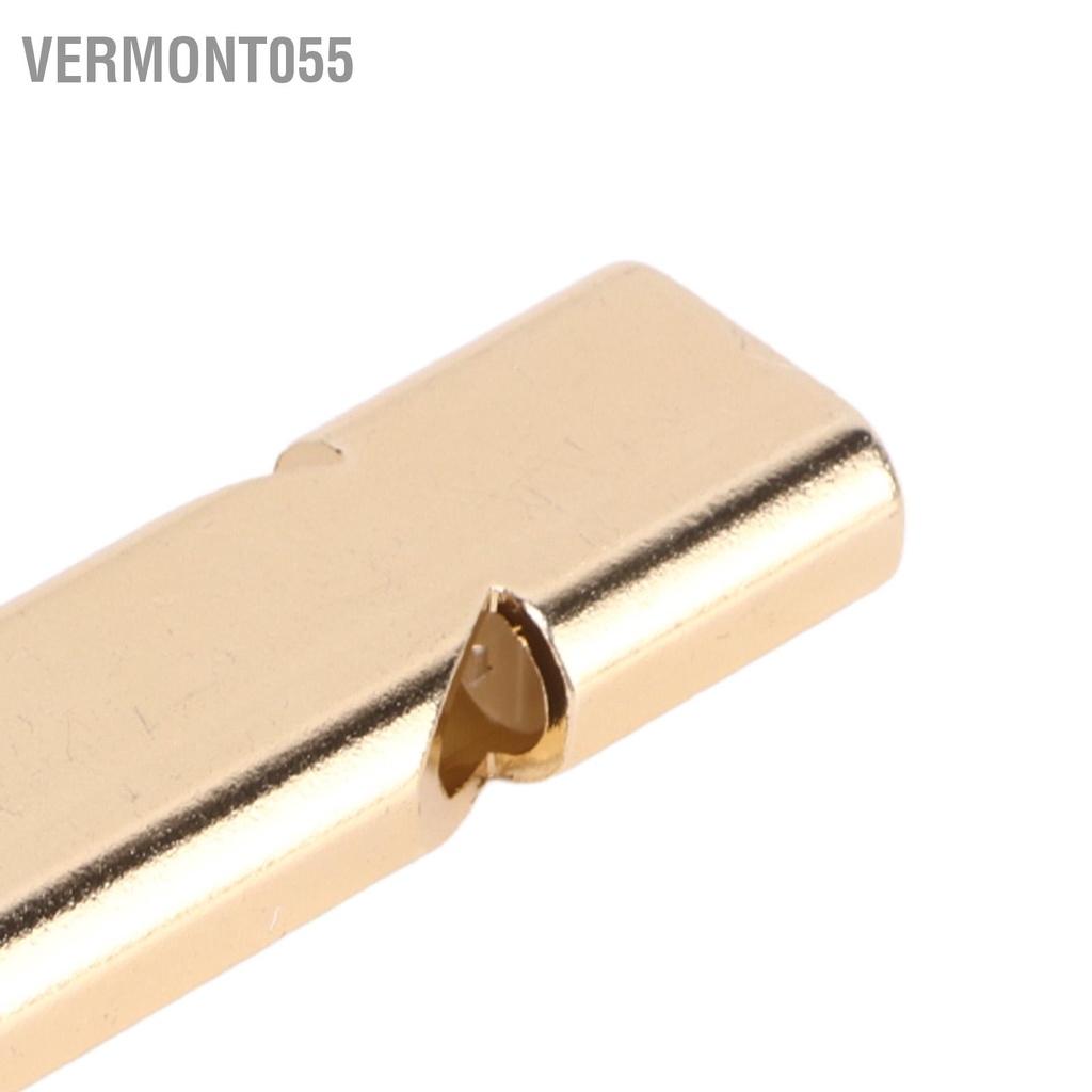 Vermont055 10 Chiếc Hợp Kim Nhôm Khẩn Cấp Còi Sinh Tồn Đôi Ống Tần Số Cao Có Móc Khóa