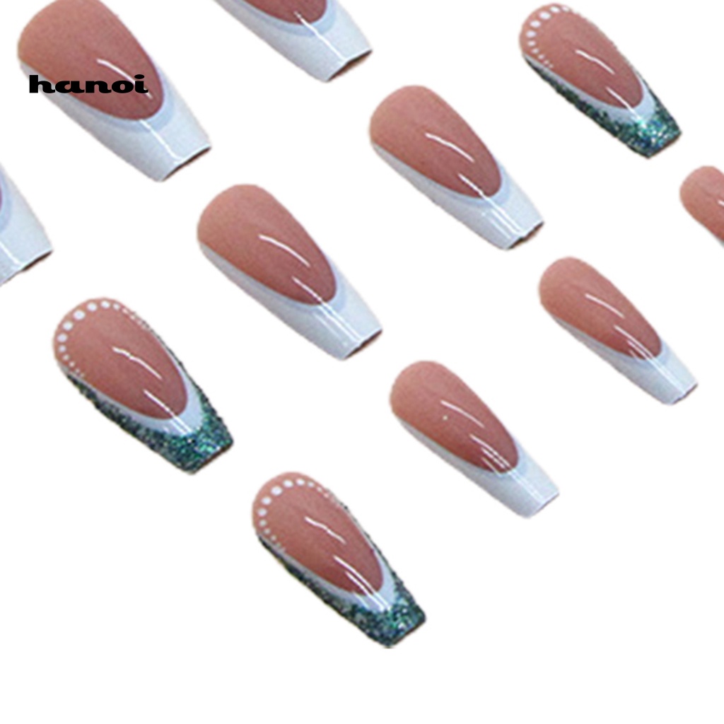 Set 24 Móng Tay Giả Có Thể Tháo Rời DIY Thời Trang