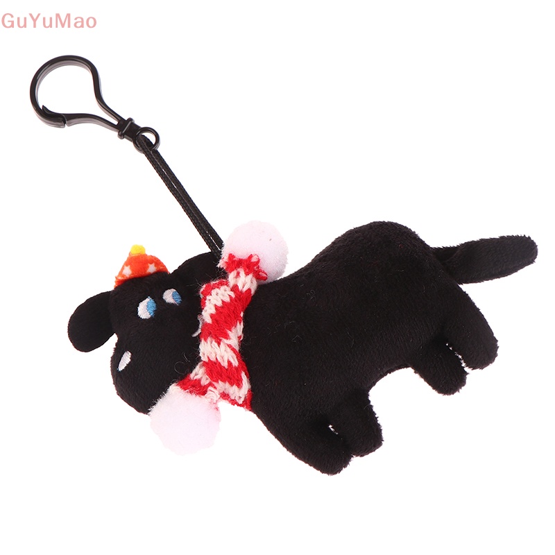 [cxGUYU] Móc Khóa Ba Lô / Móc Khóa Xe Hơi Hình Chú Chó Đen Nhồi Bông Sáng Tạo DIY PRTA