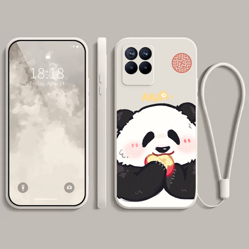 Ốp lưng REALME 8 PRO 4G REALME 8 4G REALME 8i 4G NARZO 50 4G Ốp điện thoại dẻo Gấu trúc mắn