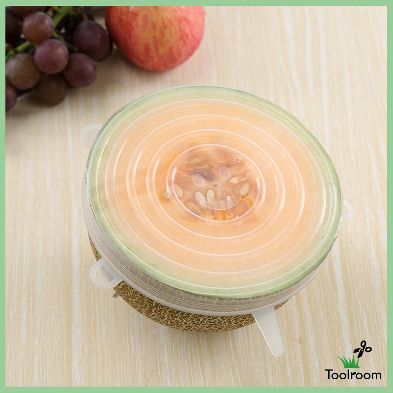 Set 6 Nắp Silicone Co Giãn Đậy Hộp Thực Phẩm