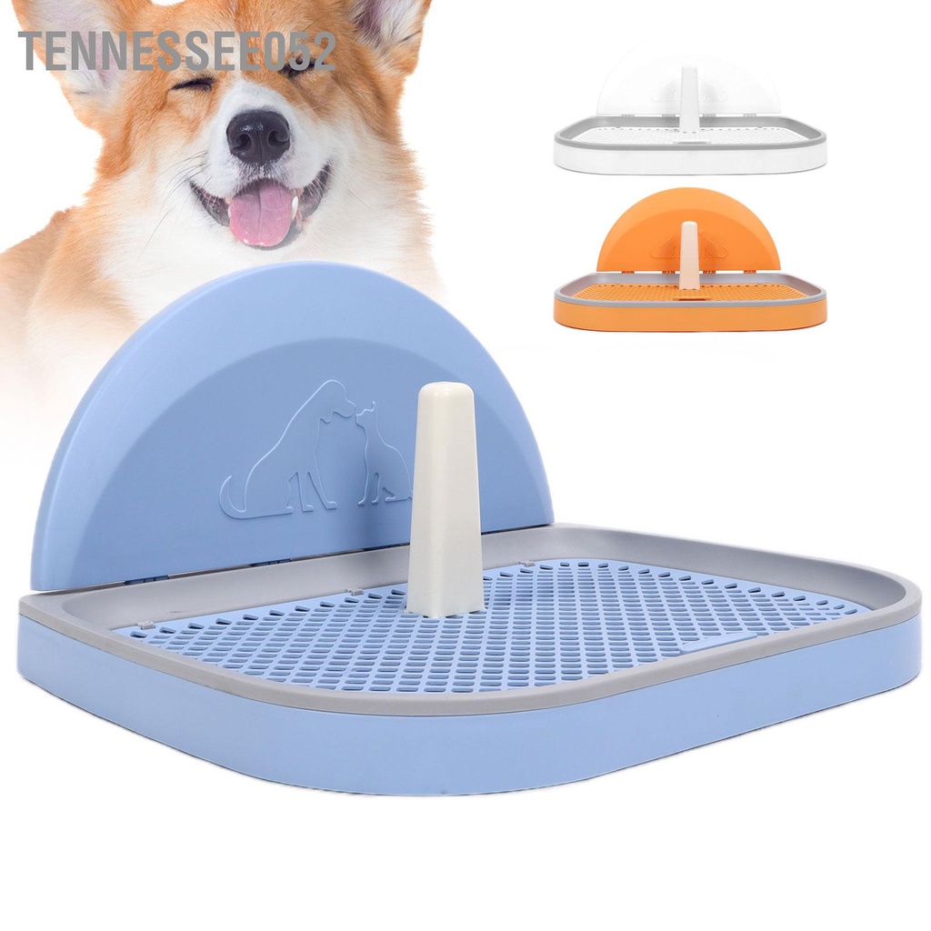 Tennessee052 Nhà Vệ Sinh Cho Thú Cưng Lưới Di Động Khay Bô Chó Có Trụ Thể Tháo Rời Và Tấm Phủ Tường Mèo