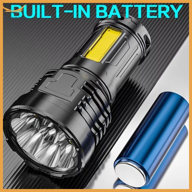 Đèn Pin Cầm Tay 8led 12000lm Sạc Usb Tiện Dụng