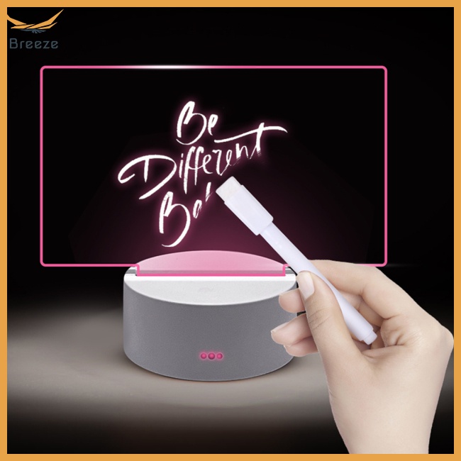 Bảng Ghi Chú Bằng Acrylic Trong Suốt Màu Dạ Quang Để Bàn Văn Phòng / Nhà Cửa