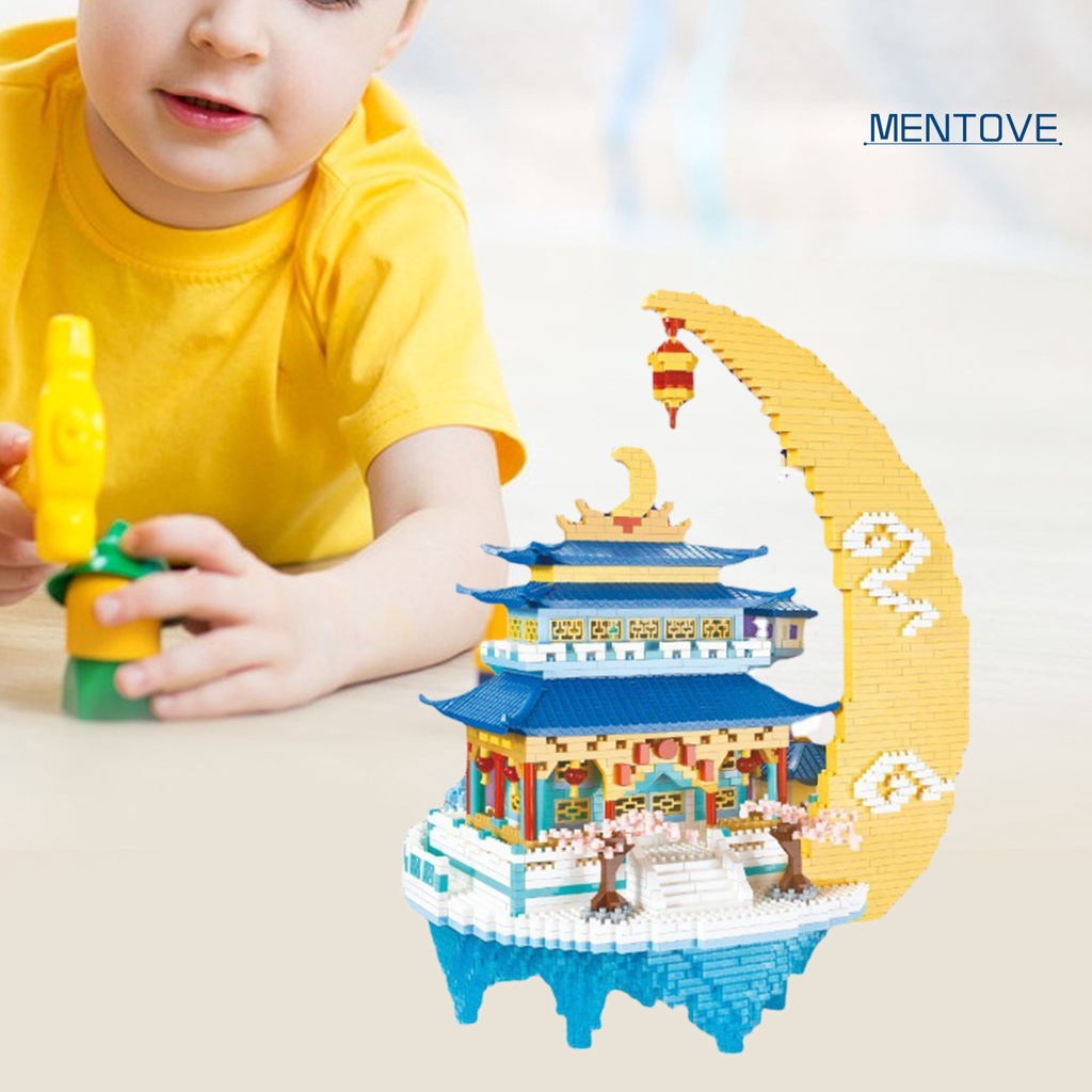 1 Hộp Đồ Chơi Đồ trang trí Lắp Ráp Bằng Nhựa Phong Cách Trung Hoa