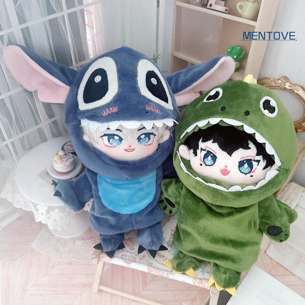 1 Bộ Quần Áo Búp Bê 20cm Bằng Vải Không Thấm Dầu Thoáng Khí Dễ Thương