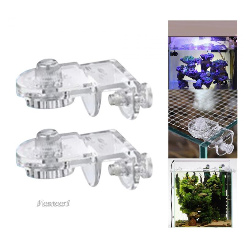 [Fenteer1] Set 2 Kẹp Che Phủ Bể Cá Trong Suốt Chống Thoát Hiểm Đa Năng