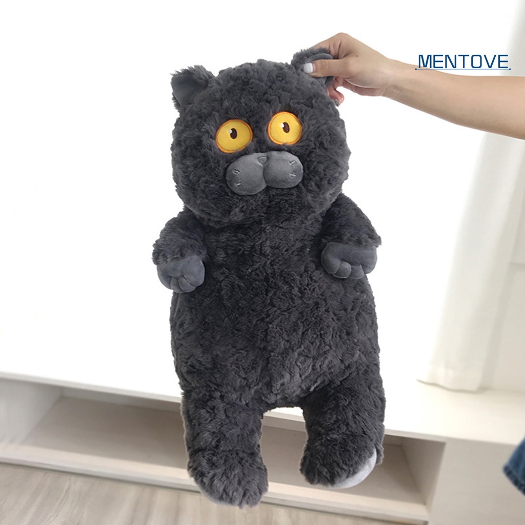 Đồ chơi nhồi bông Hình Mèo Mắt To 40cm Mềm Mại Trang Trí Nhà Cửa