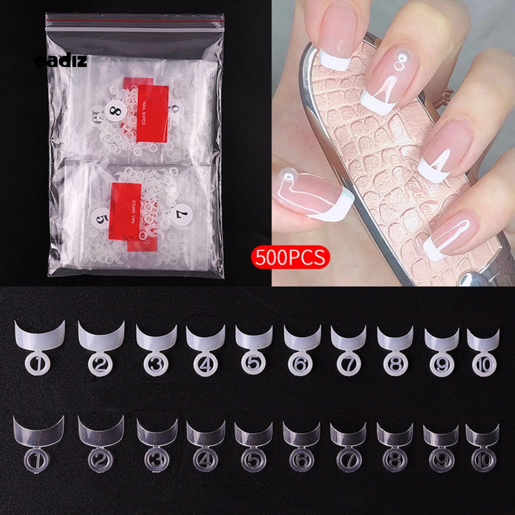 Bộ 500 Móng Tay Giả Dài Dùng Trang Trí Cho Nữ DIY