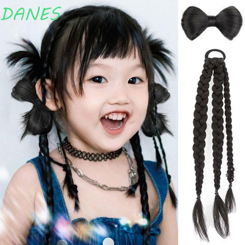 Tóc Giả Thắt Bím Y2K Kháng Nhiệt Tự Nhiên Thời Trang Cho Bé Gái