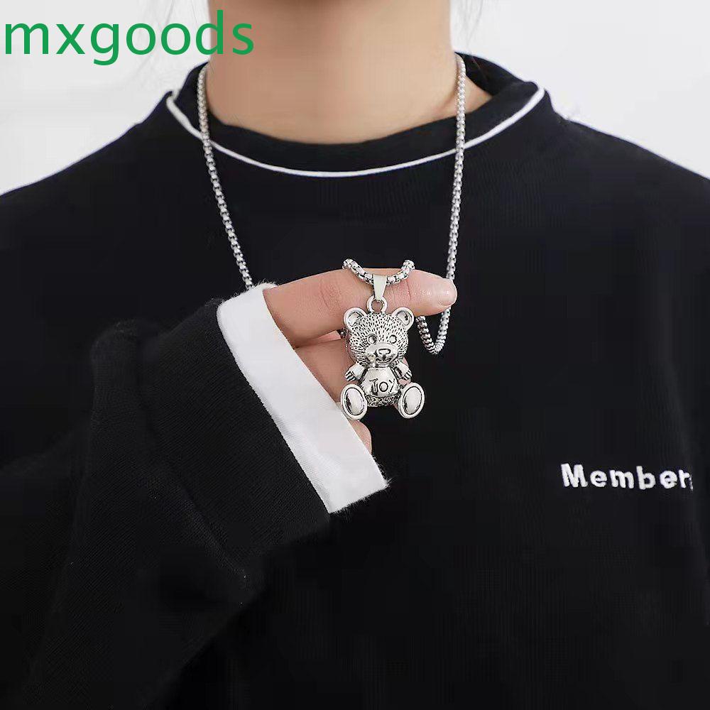 Vòng cổ Mặt Gấu Rapper Thời Trang Gothic