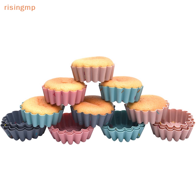Set 6 Khuôn Silicone Cấp Thực Phẩm Làm Bánh Muffin Có Thể Tái Sử Dụng