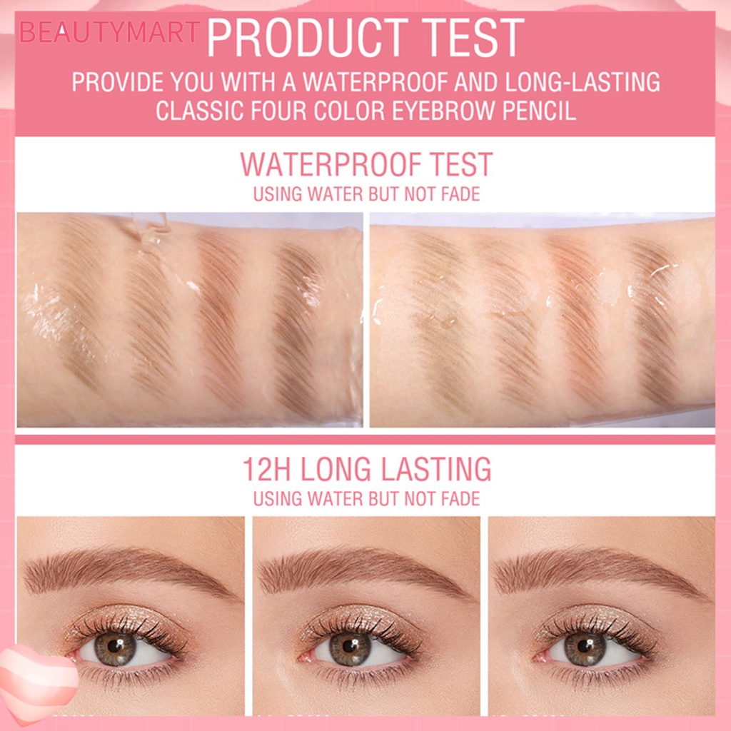 Bút Chì Kẻ Lông Mày beautymart Mềm Mại Chống Thấm Nước Và Mồ Hôi Lâu Trôi
