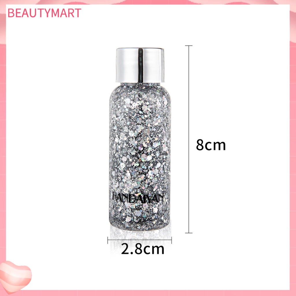 1 Lọ Gel Kim Tuyến HANDAIYAN Lấp Lánh 9 Màu Tùy Chọn Trang Điểm Mặt Và Cơ Thể Tại Nhà