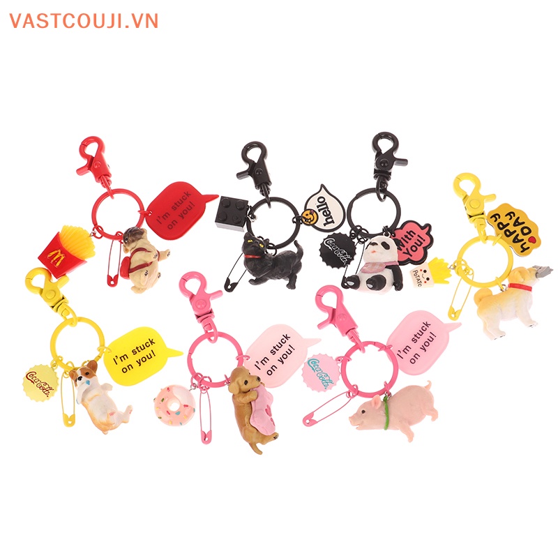 Móc Chìa Khóa Hình Chó Shiba Inu Dễ Thương Dùng Làm Quà Tặng