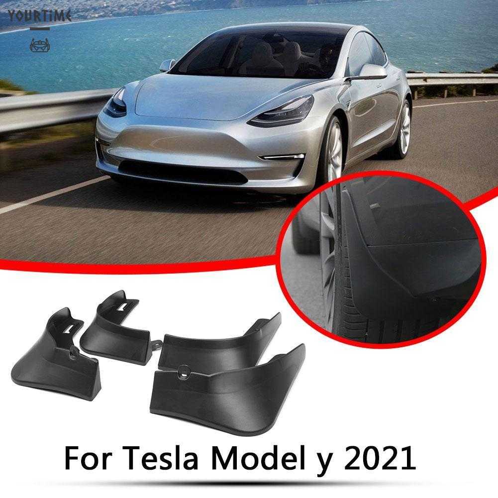 Set 4 Tấm Chắn Bùn Chuyên Dụng Cho Tesla Model Y 2021