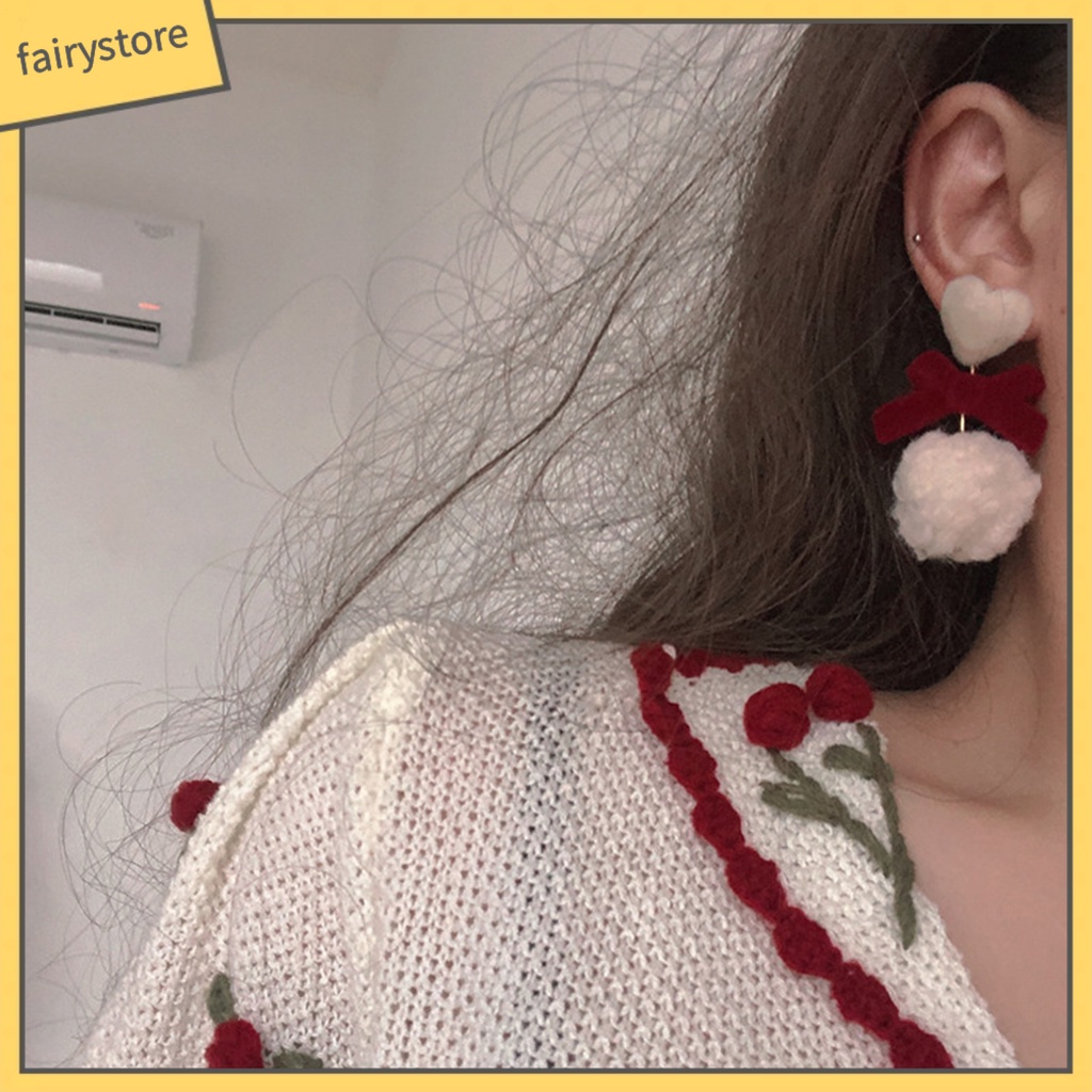 1 Đôi Bông Tai Hình Nơ Bằng Hợp Kim Dành Cho Nữ