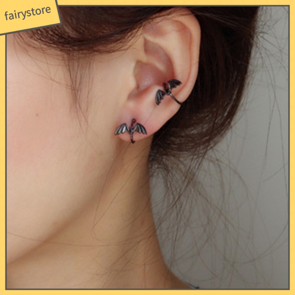 Khuyên Tai Dạng Kẹp Không Xỏ Hình Dơi Thời Trang Cho Nữ