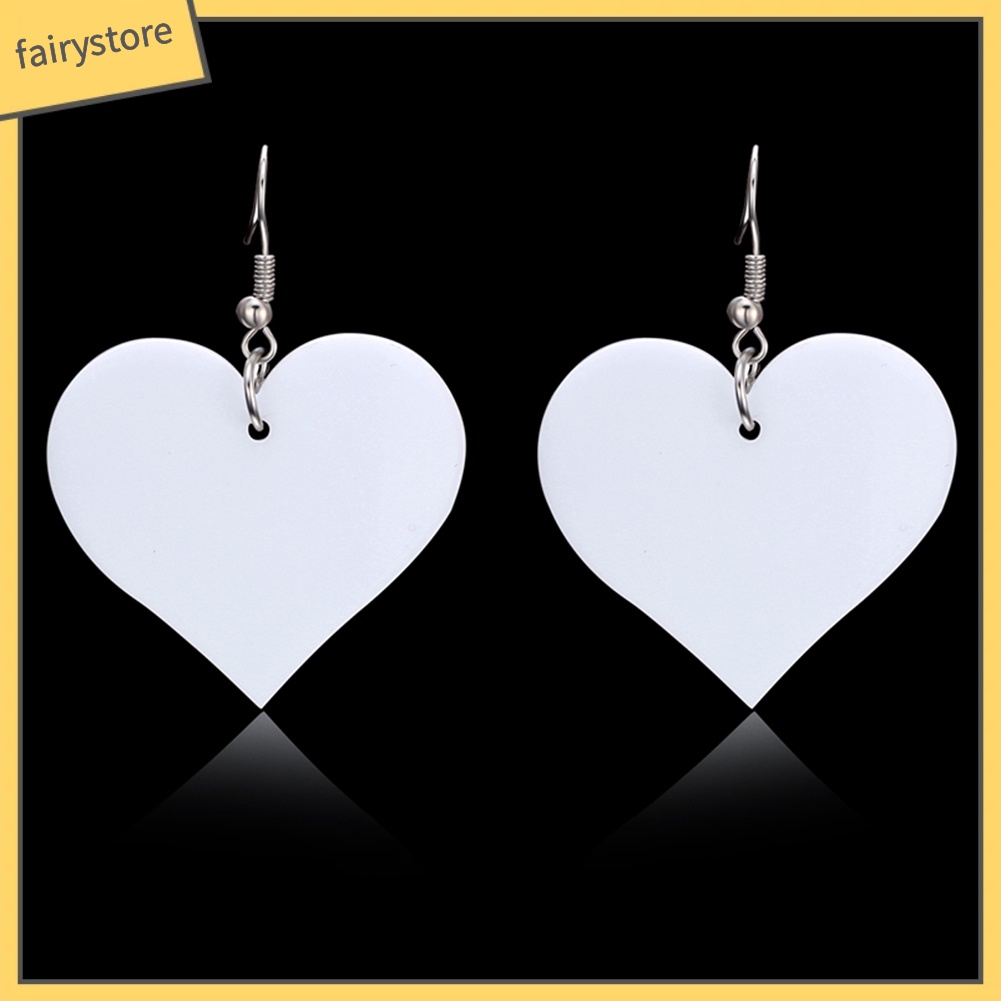 Bông Tai Acrylic Hình Trái Tim Thời Trang Dành Cho Nữ