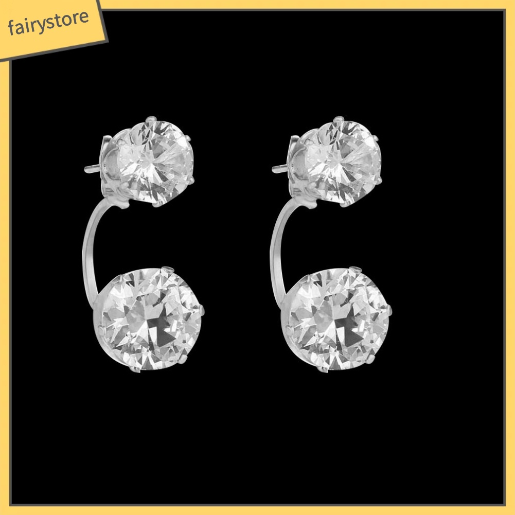 Đôi Khuyên Tai Đính Đá Zirconia Thời Trang Cho Nữ