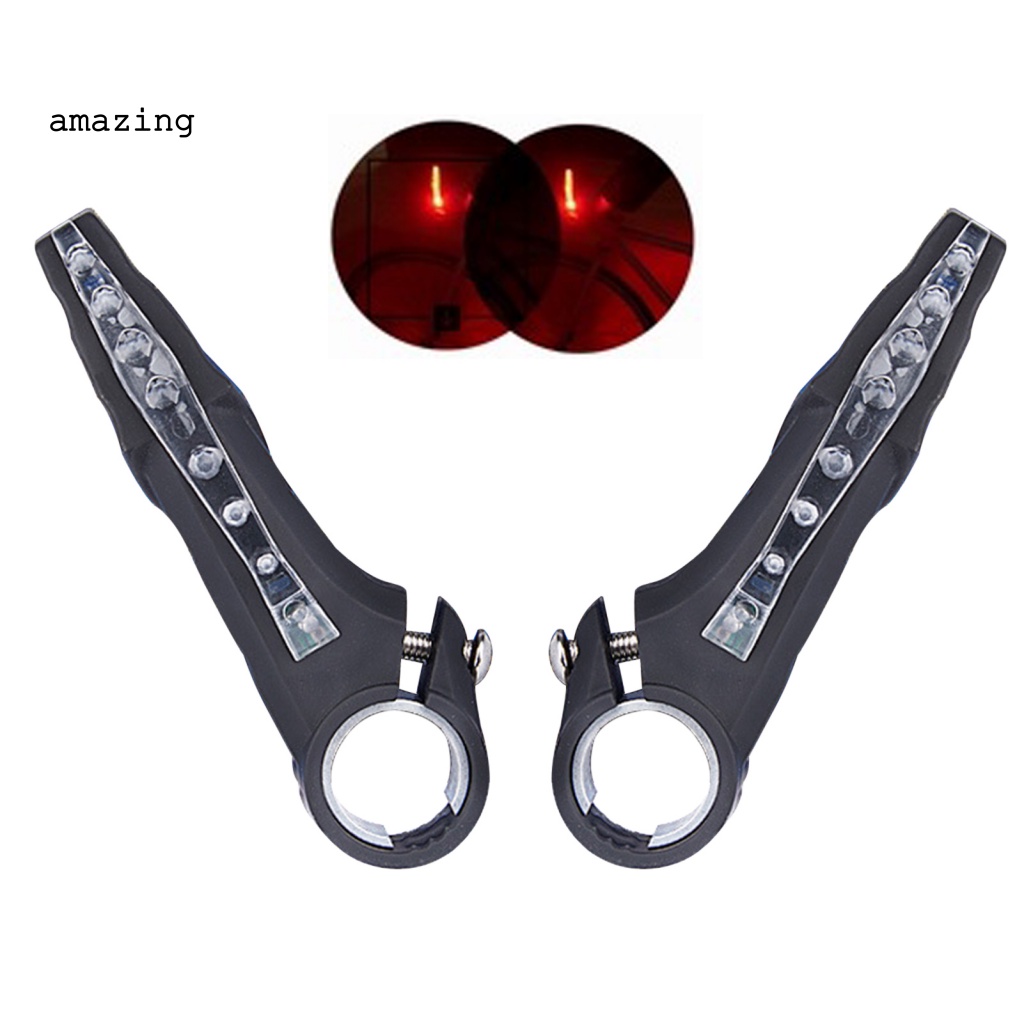 Set 2 Tay Lái Xe Đạp MTB Bằng Hợp Kim Nhôm Chống Gỉ Tích Hợp Đèn LED