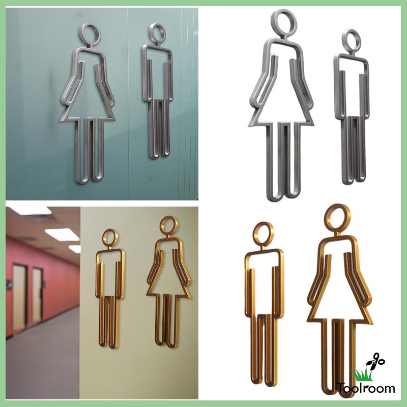 Bảng Kí Hiệu Nhà Vệ Sinh Gọn Nhẹ Cho Nam Nữ