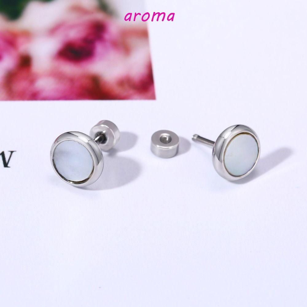 Bông Tai Hình Tròn Cỡ Nhỏ Phong Cách Cổ Điển Thời Trang Cho Nữ