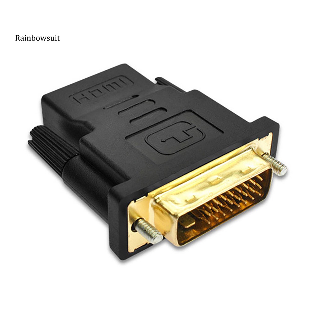 Đầu Nối Chuyển Đổi Âm Thanh / Video Doojiey DVI-D Dual Link 24 + 1 Male Sang HDMI-compatible Female