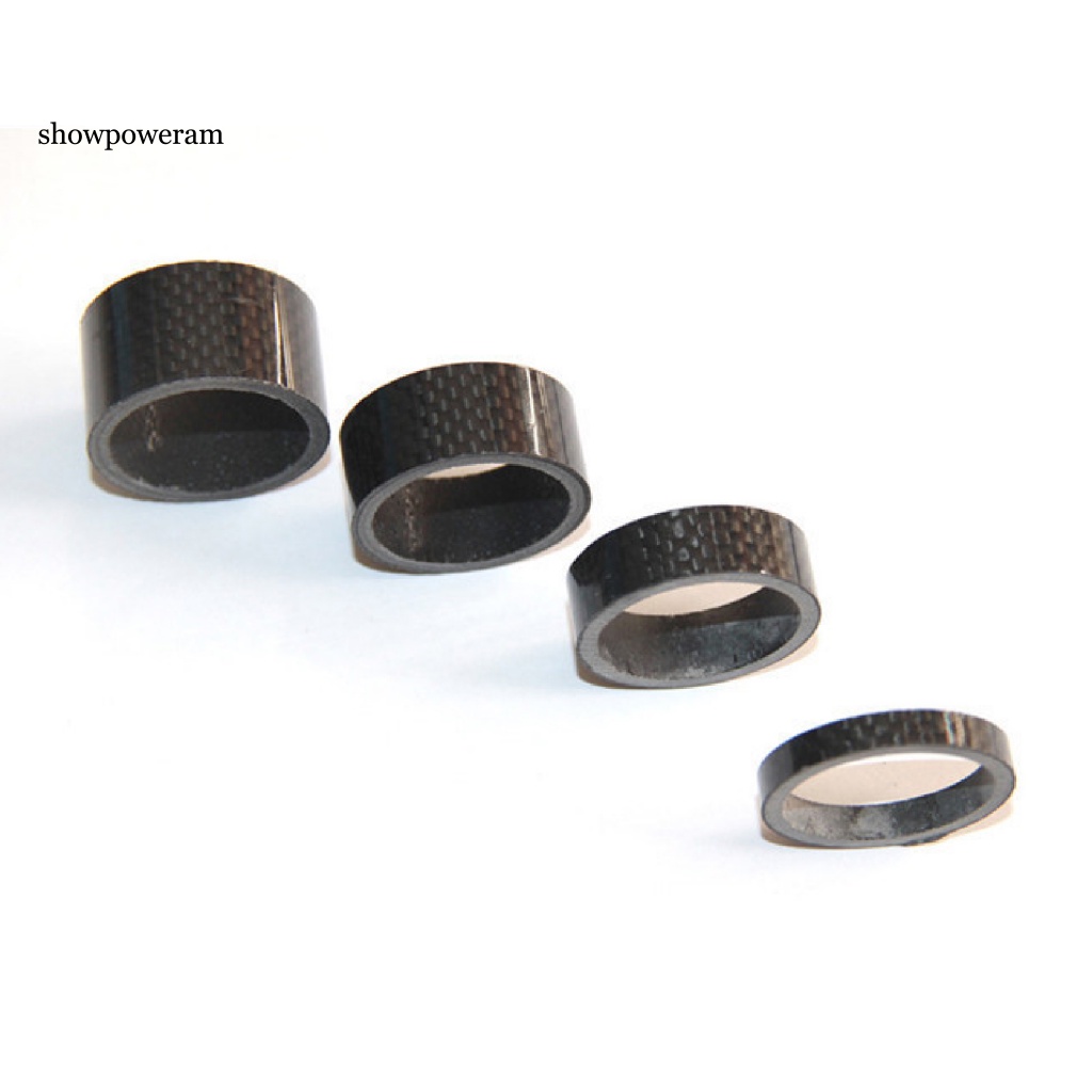 Vòng Đệm Phuộc Trước Bằng Sợi Carbon Đường Kính 28.6mm 5 / 10 / 15 / 20mm Cho Xe Đạp