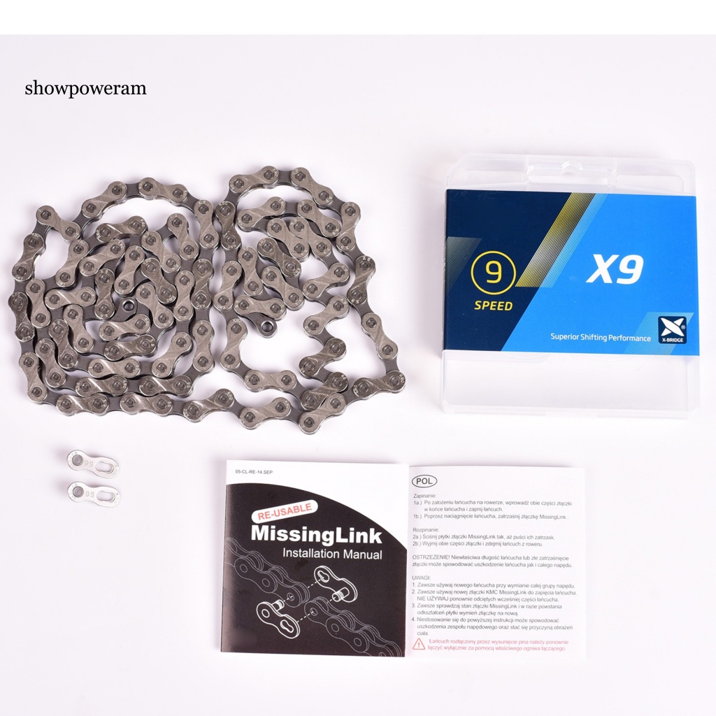 Dây Xích Xe Đạp Leo Núi 116 Mắt Tốc Độ 9 / 27 Siêu Nhẹ SPM