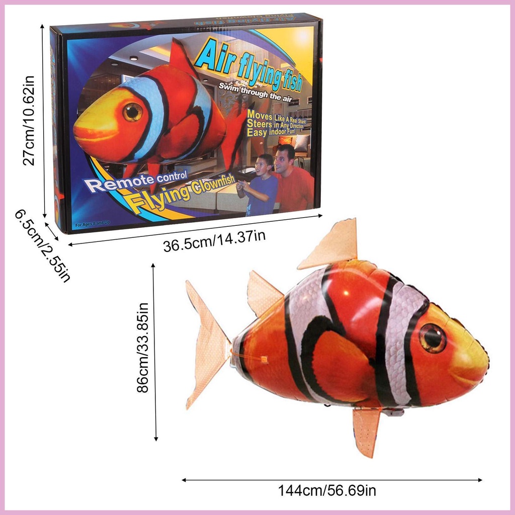 Bong Bóng Bơm Hơi Hình Cá Mập Có Điều Khiển Từ Xa Cho Bé